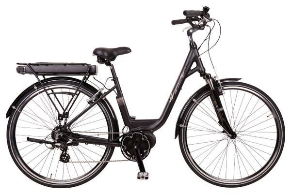 Bicicleta Urbana Eléctrica Mujer Granville Smooth 50 Promovec Lady Shimano Altus 8v Negro 2020