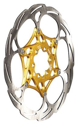 Formula 2 Piece 6 Hole Rotor Gold Silver