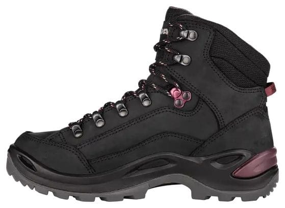 Chaussures de Randonnée Femme Lowa Renegade Gore-Tex Mid Noir/Prune