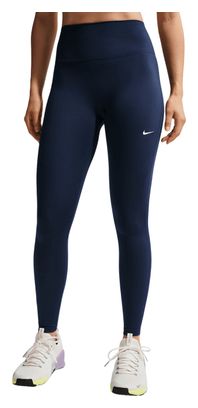 Collant lunghi Nike One Seamless Front blu da donna