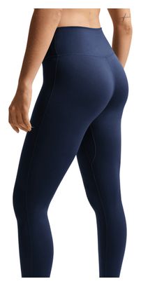 Collant lunghi Nike One Seamless Front blu da donna