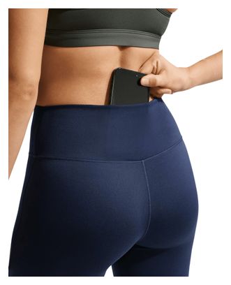 Collant lunghi Nike One Seamless Front blu da donna