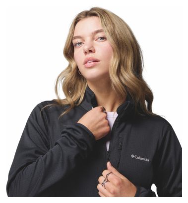 Columbia Damen Fleecejacke Essential Hike Grid Schwarz