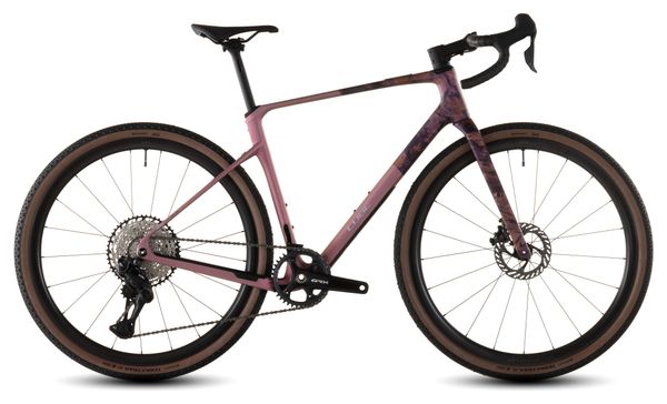 Cube Nuroad C:62 EX Gravel Bike Shimano GRX Di2 12S 700 mm Cambio Blush Pink Art 2026