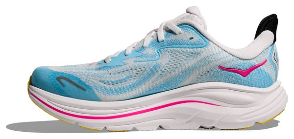 Scarpe da corsa Hoka Clifton 10 blu/bianche/rosa per bambini