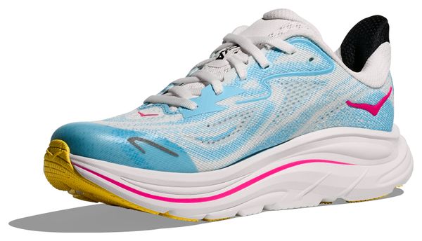 Scarpe da corsa Hoka Clifton 10 blu/bianche/rosa per bambini