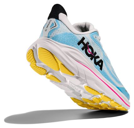 Scarpe da corsa Hoka Clifton 10 blu/bianche/rosa per bambini