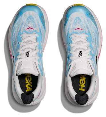 Scarpe da corsa Hoka Clifton 10 blu/bianche/rosa per bambini