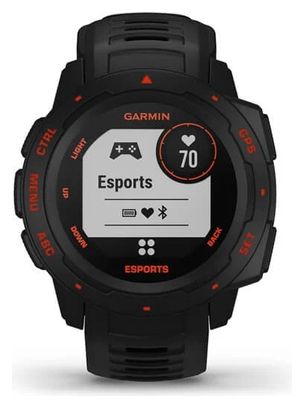 Orologio GPS Garmin Instinct Esports Edition nero rosso lava