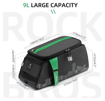 Sacoche étanche porte-bagages arrière 4 L VELO