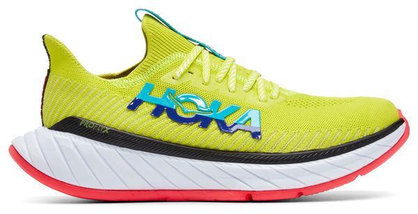 Hoka Carbon X 3 Geel Blauw Rood Running Shoes