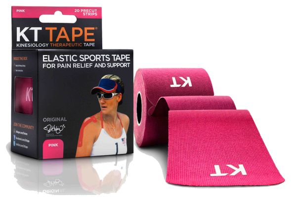 KT TAPE Nastro pretagliato in rotolo COTON ORIGINAL 20 nastri rosa