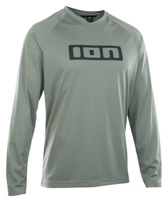ION Logo MTB Long Sleeve Jersey Lichtgroen