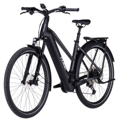Cube Kathmandu Hybrid EXC 750 Trapeze Electric City Bike Shimano Deore 12S 750 Wh 700 mm Anthracite Grey 2023
