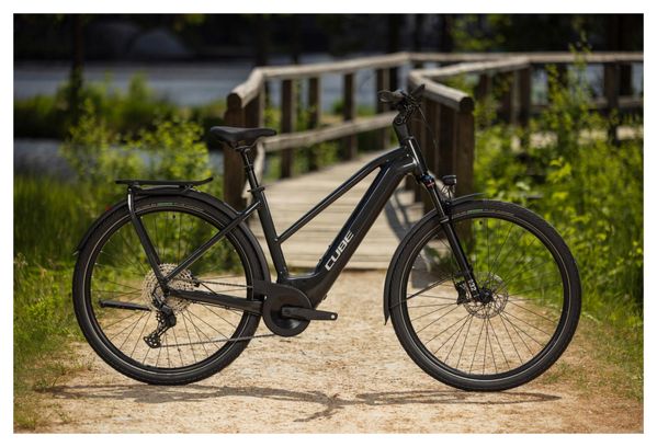 Cube Katmandú Híbrida EXC 750 Trapecio Bicicleta eléctrica urbana Shimano Deore 12S 750 Wh 700 mm Gris antracita 2023