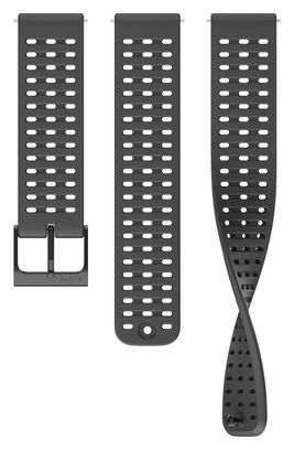 Cinturino in silicone Suunto Athletic 2 22 mm tutto nero