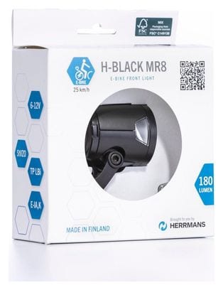 HERRMANS phare H-Black MR8 6-12v E-bike