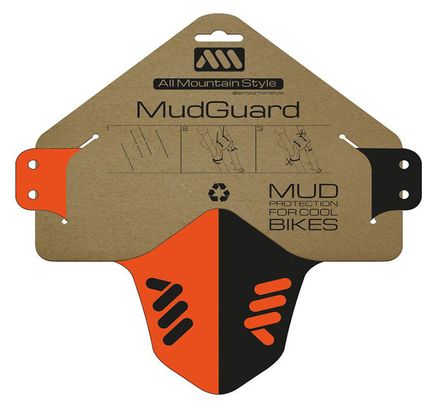 All Mountain Style AMS Orange Black Front Mudguard