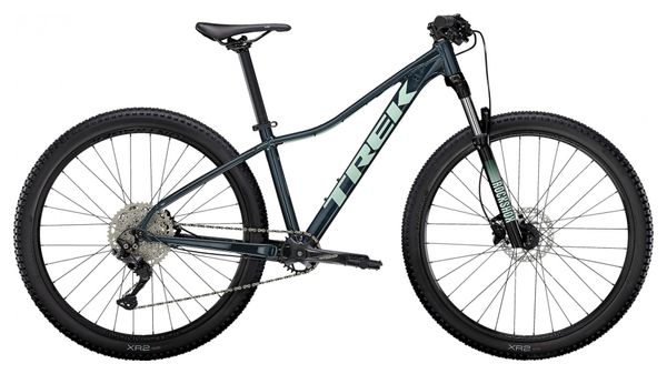 Trek Marlin 7 Shimano Deore 10S 2021 Women&#39;s Semi Rigid MTB Blue / Green