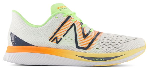 Hardloopschoenen New Balance FuelCell SuperComp Pacer v1 Wit Oranje Heren