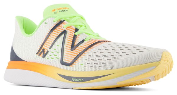 Chaussures de Running New Balance FuelCell SuperComp Pacer v1 Blanc Orange Homme