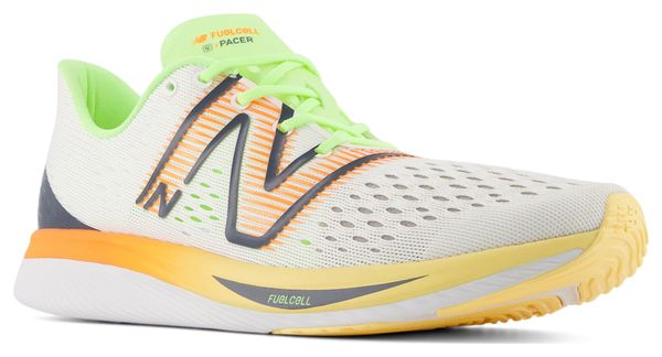 Hardloopschoenen New Balance FuelCell SuperComp Pacer v1 Wit Oranje Heren