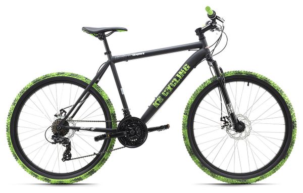 VTT semi-rigide 26'' Crusher noir-vert TC 51 cm KS Cycling