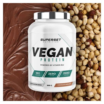 100% Vegan Protein (900g) - Superset Nutrition - Chocolat Noisette - Protéines Végétales