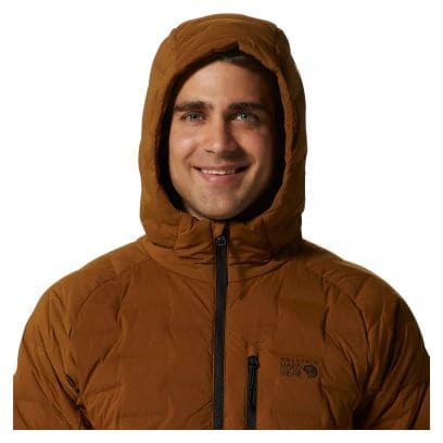 Mountain Hardwear Stretch Down Hooded Orange Down Jacket voor Mannen