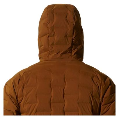 Mountain Hardwear Stretch Down Hooded Orange Down Jacket voor Mannen