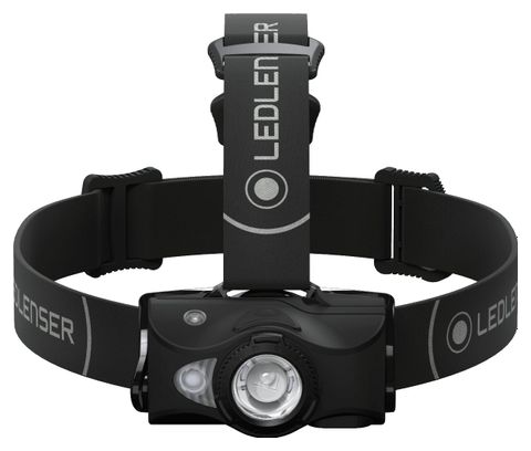Lampe Frontale LED MH8 Noire Rechargeable | 600 Lumens | 60h d'autonomie | 200m de distance d'éclairage | LEDLENSER