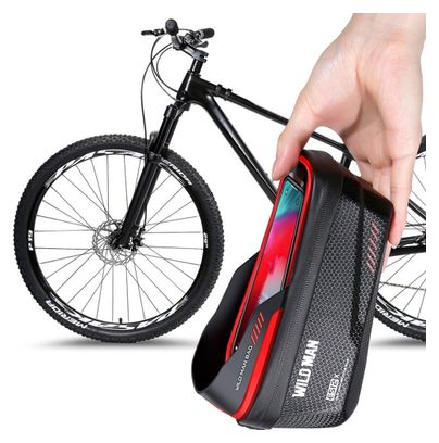Sacoche de guidon tube vélo 1L étanche EVA+PU