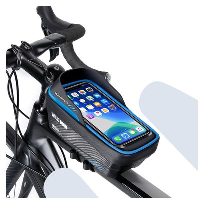 Sacoche de guidon tube vélo 1L étanche EVA+PU
