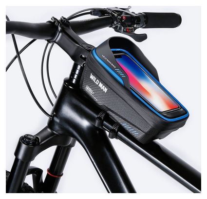 Sacoche de guidon tube vélo 1L étanche EVA+PU