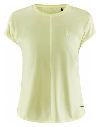 Craft Women's Short Sleeve Jersey Core Charge Yellow