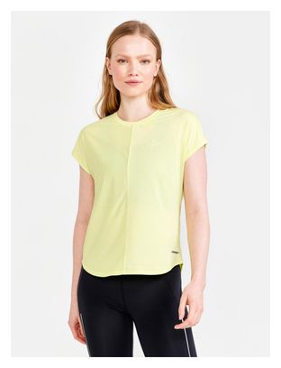 Craft Women's Short Sleeve Jersey Core Charge Yellow