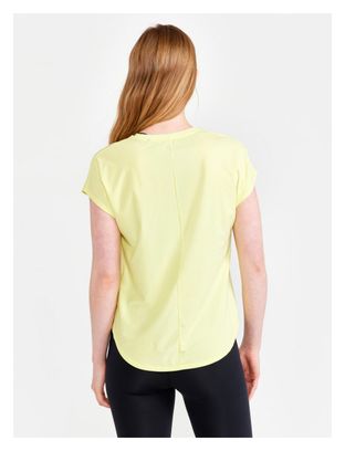 Craft Women's Short Sleeve Jersey Core Charge Yellow