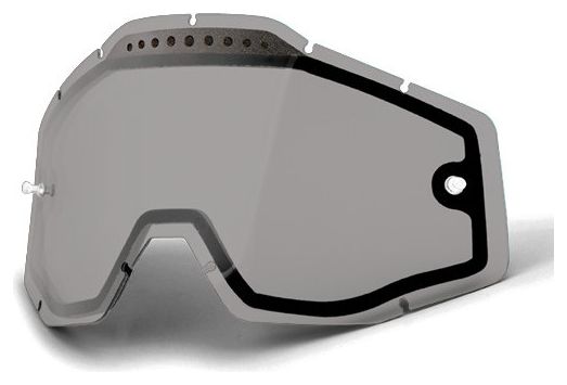 100% RACECRAFT, ACCURI e STRATA Doppio schermo antiappannamento Grigio