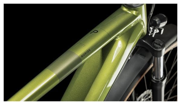 Cube Nuride Hybrid Pro 750 Allroad Bicicletta elettrica ibrida Shimano Deore 10S 750 Wh 29'' Shinymoss Green 2023