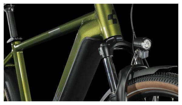 Cube Nuride Hybrid Pro 750 Allroad Bicicletta elettrica ibrida Shimano Deore 10S 750 Wh 29'' Shinymoss Green 2023