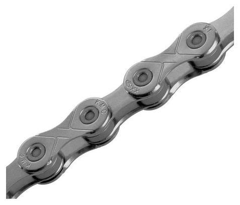 KMC chaîne Z1 1/2 x 3/32 pouces 110S acier rapide simple argent