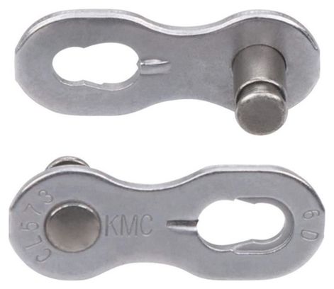 KMC chaîne Z1 1/2 x 3/32 pouces 110S acier rapide simple argent