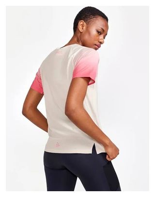 Women's Craft Pro Trail Beige Pink Short Sleeve Jersey