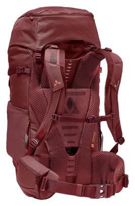 Zaino da trekking da donna Vaude Asymmetric 48+8L Rosso