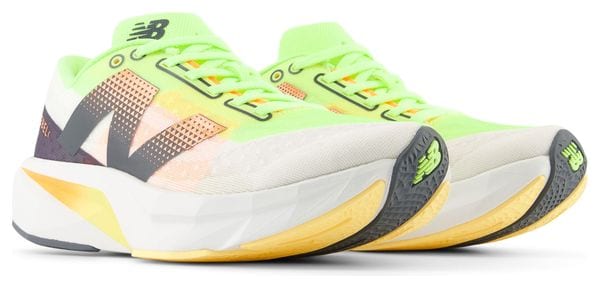 New Balance FuelCell Rebel v4 White Orange Men's Running Shoes