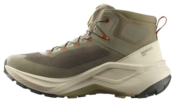 Chaussures de Randonnée Salomon Genesis Mid GTX Kaki Homme
