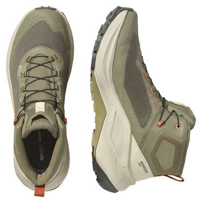 Chaussures de Randonnée Salomon Genesis Mid GTX Kaki Homme