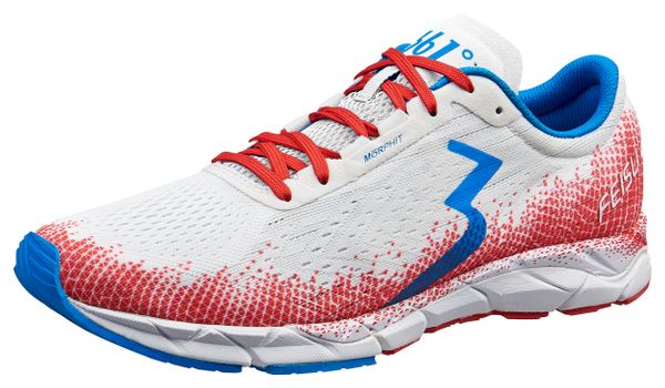 Chaussures de running 361-Feisu White/Ocean Blue