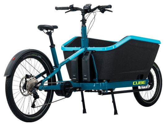 Vélo Cargo Électrique Cube Cargo Sport Hybrid 500 Shimano Deore 10V 500 Wh 20/27.5'' Bleu