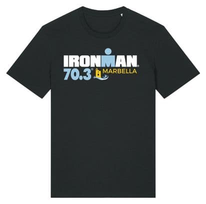 Camiseta de manga corta Ironman 70.3 Marbella Negra para hombre